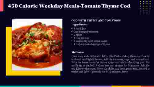 450 Calorie Weekday Meals-Tomato Thyme Cod